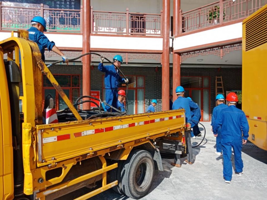 圖片說明:保電現場